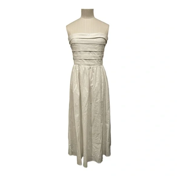 wayf sammie pleat midi dress WAYF Women's Sammie Convertible Dress, Straw Yellow, XS at Amazon Women's  Clothing store